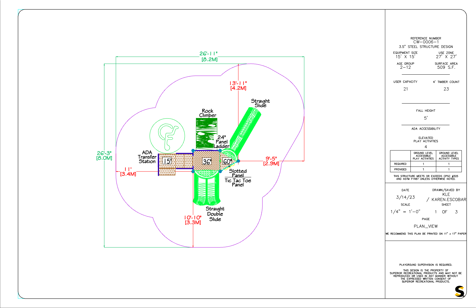 CW-0006-1 Commercial Modular Play Structure | Ages 2-12 | Capacity 21 (view 3)