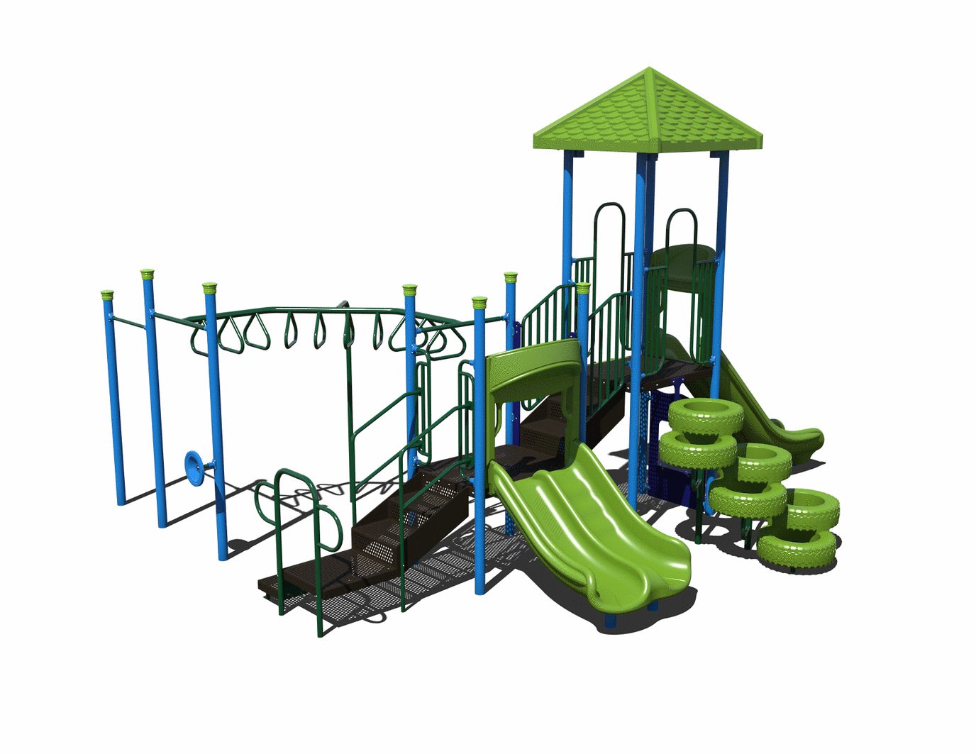 CW-0009 Commercial Modular Play Structure | Ages 5-12 | Capacity 29 (view 2)