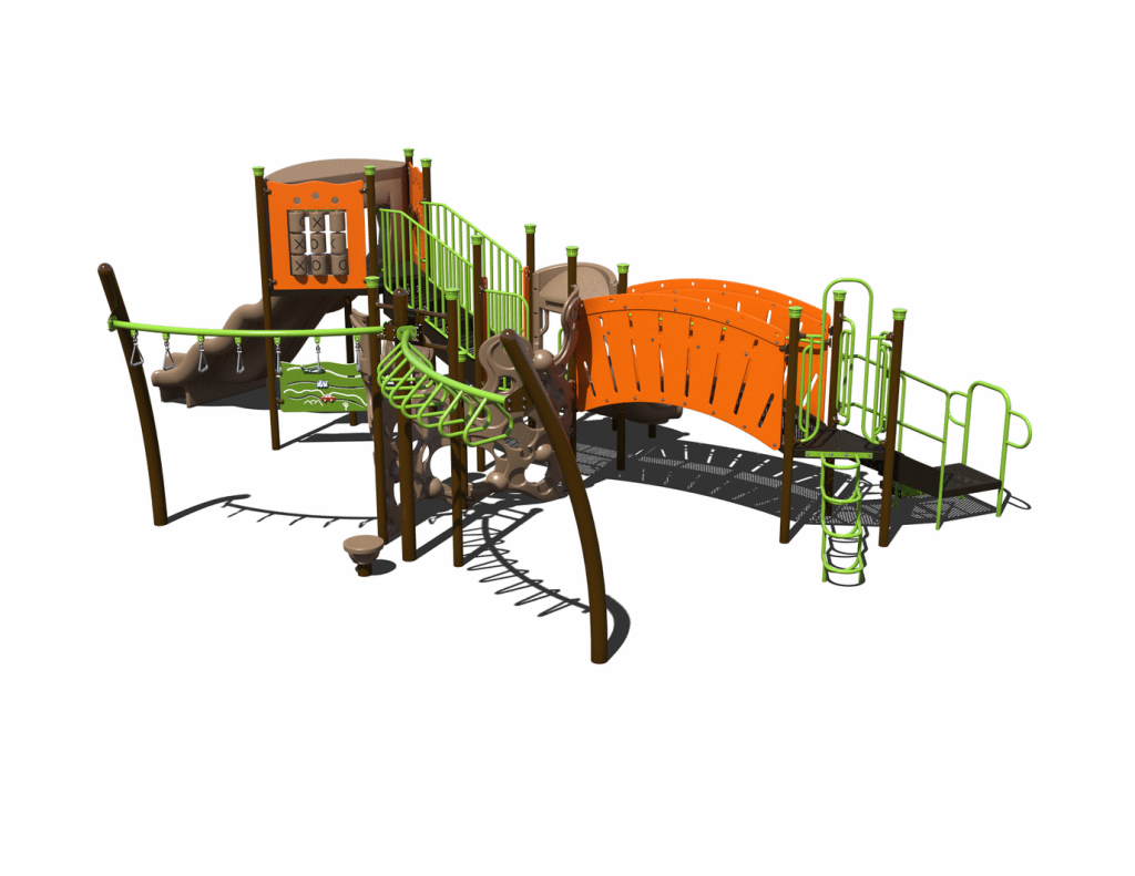CW-0014-2 Commercial Modular Play Structure | Ages 5-12 | Capacity 30-35