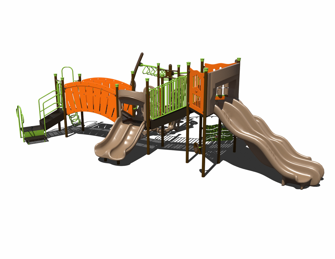 CW-0014-2 Commercial Modular Play Structure | Ages 5-12 | Capacity 30-35 (view 2)