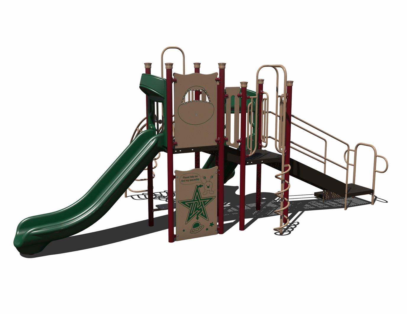 CW-0015-1 Commercial Modular Play Structure | Ages 2-12 | Capacity 15-20 (view 2)