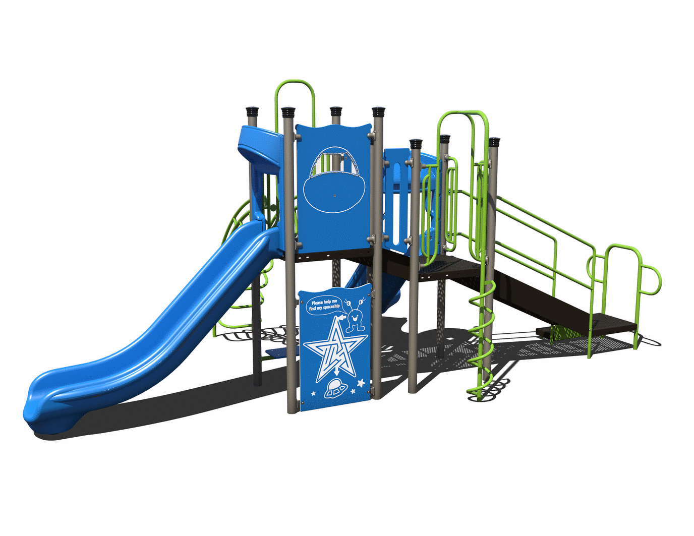 CW-0015-1 Commercial Modular Play Structure | Ages 2-12 | Capacity 15-20 (view 3)