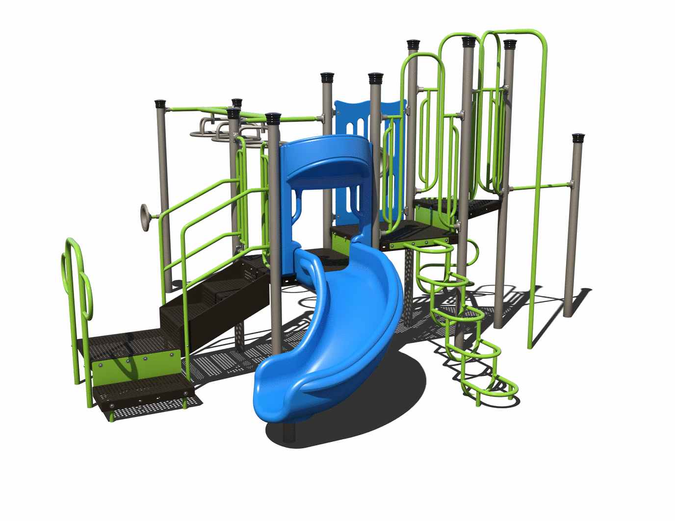 CW-0016-2 Commercial Modular Play Structure | Ages 5-12 | Capacity 22