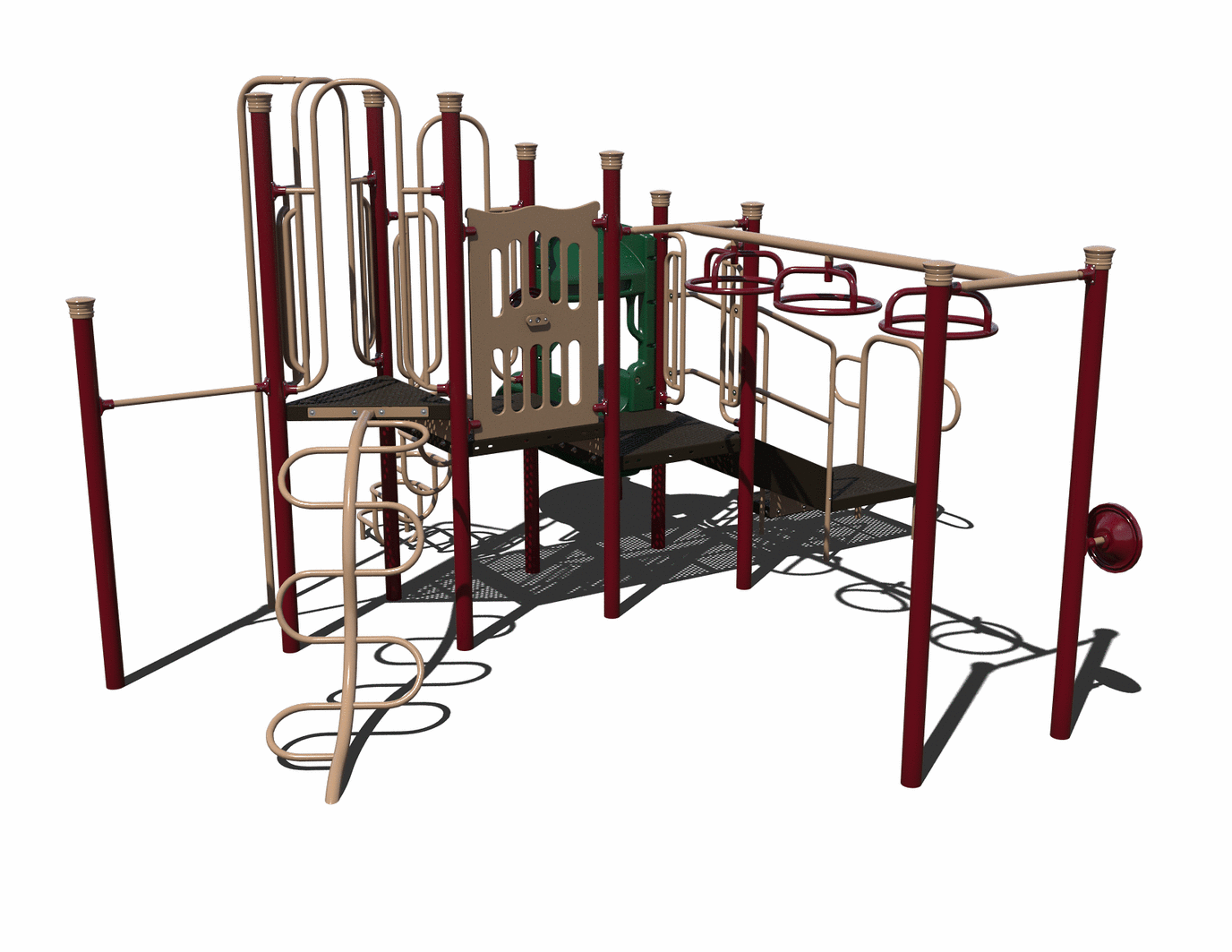 CW-0016-2 Commercial Modular Play Structure | Ages 5-12 | Capacity 22 (view 3)