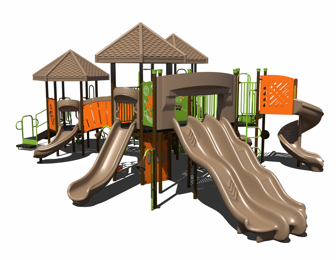 CW-0021 Commercial Modular Play Structure | Ages 5-12 | Capacity 80-90 (view 2)
