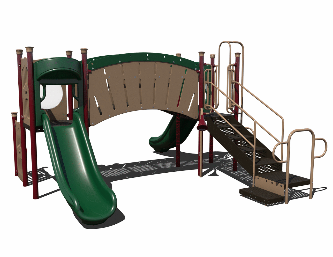 CW-0022 Commercial Modular Play Structure | Ages 5-12 | Capacity 22 (view 3)