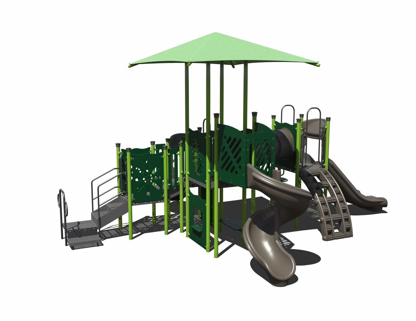 CW-0025 Commercial Modular Play Structure | Ages 2-12 | Capacity 34 (view 2)