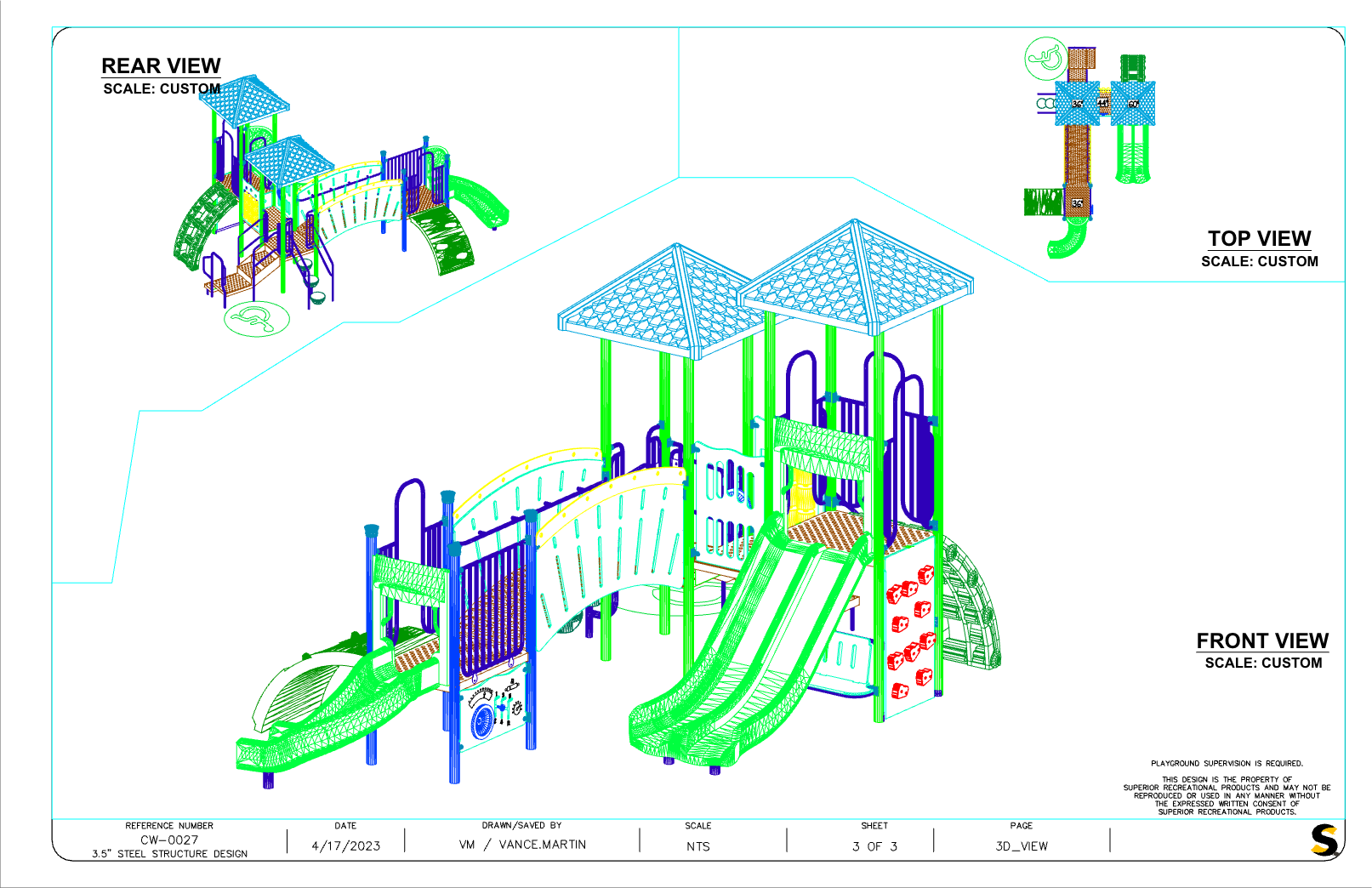 CW-0027 Commercial Modular Play Structure | Ages 2-12 | Capacity 28 (view 3)