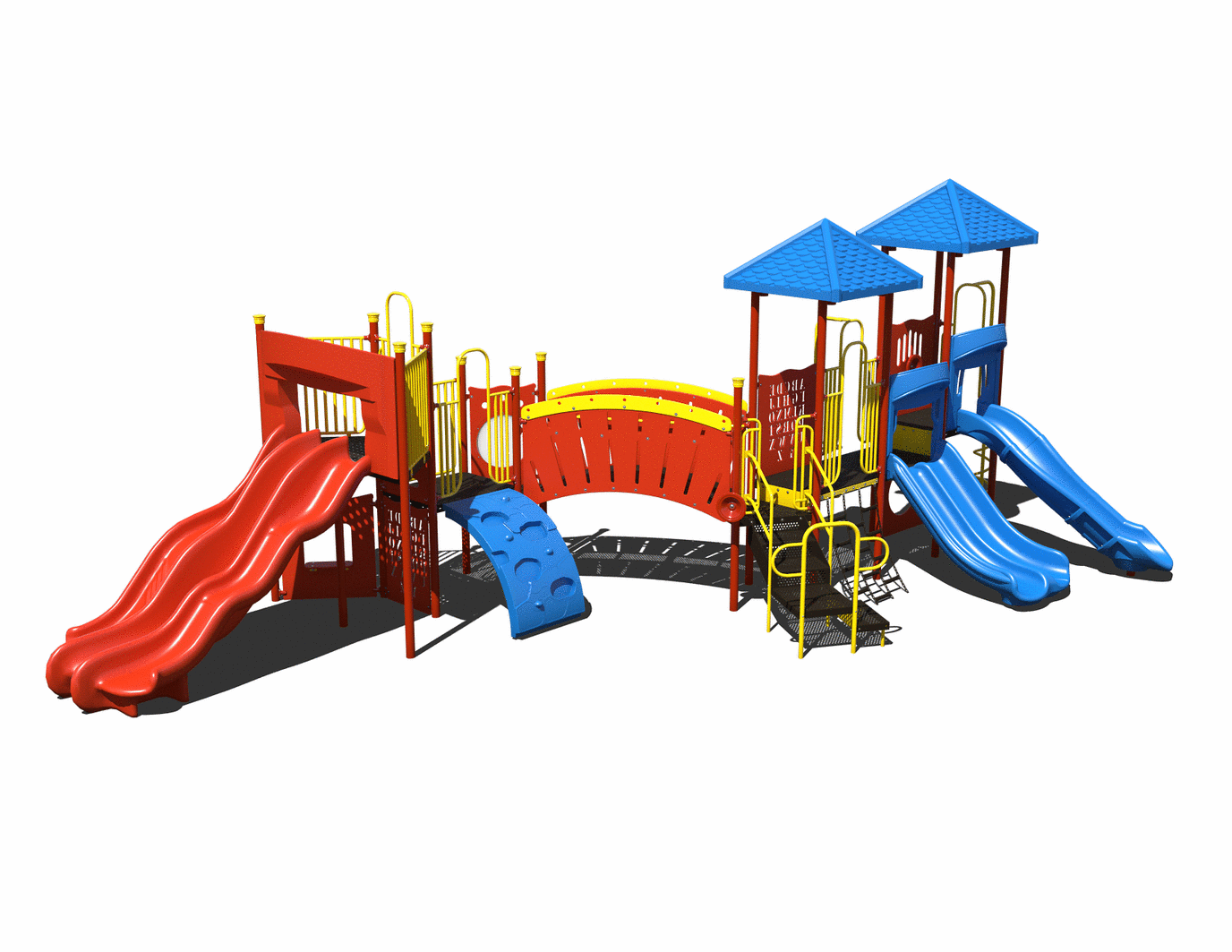 CW-0028 Commercial Modular Play Structure | Ages 5-12 | Capacity 44
