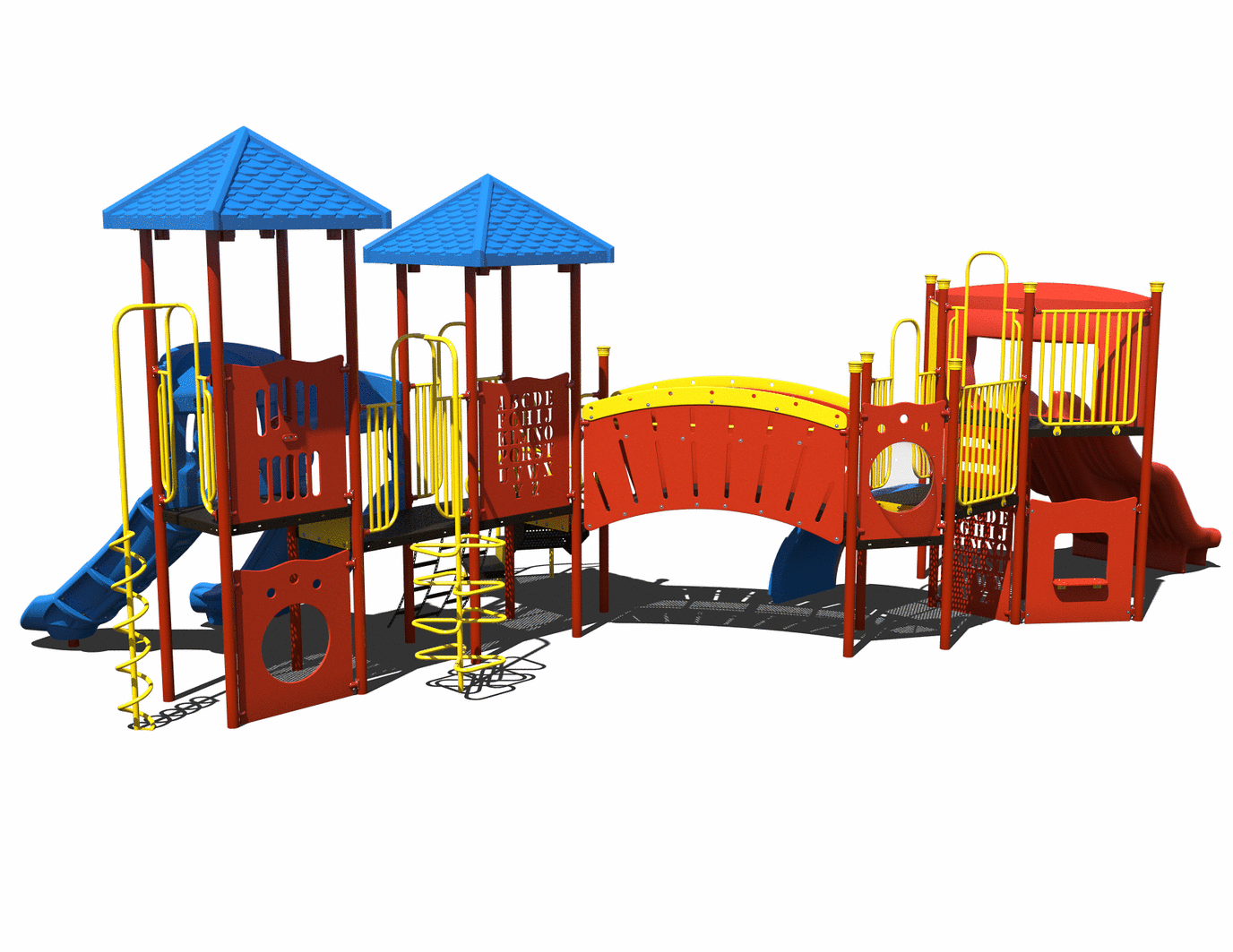 CW-0028 Commercial Modular Play Structure | Ages 5-12 | Capacity 44 (view 2)
