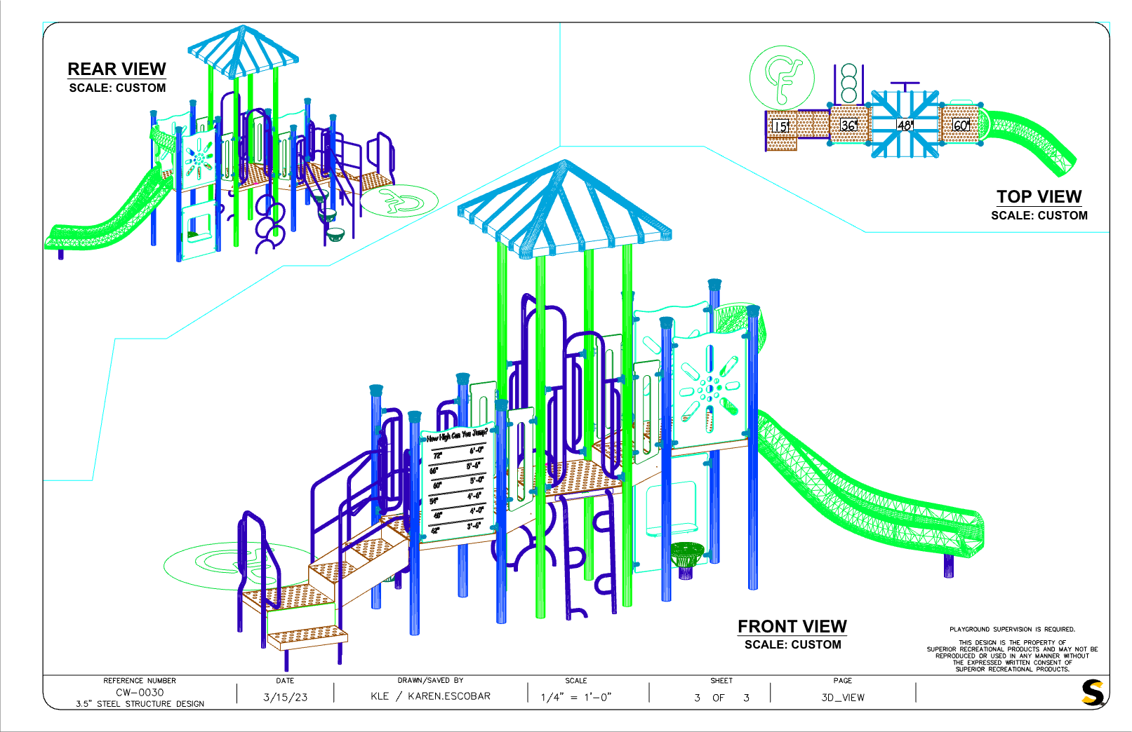 CW-0030 Commercial Modular Play Structure | Ages 5-12 | Capacity 30 (view 3)