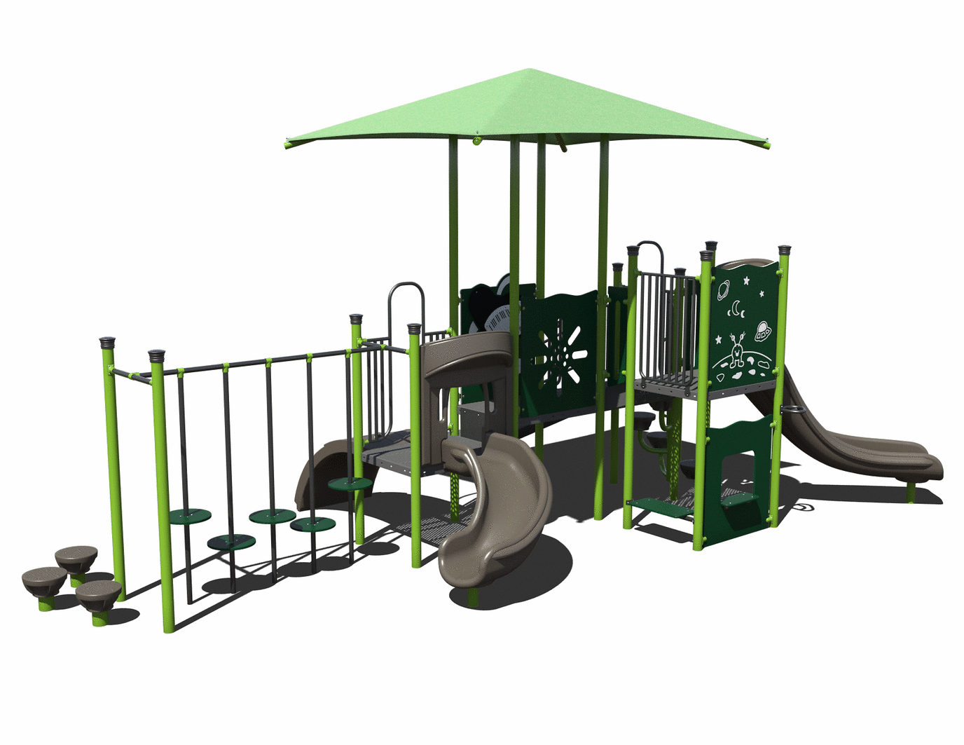 CW-0036 Commercial Modular Play Structure | Ages 2-12 | Capacity 32 (view 2)