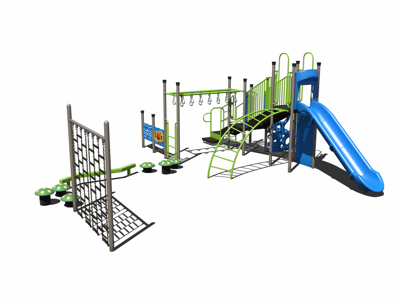 CW-0045 Commercial Modular Play Structure | Ages 5-12 | Capacity 25-30 (view 2)