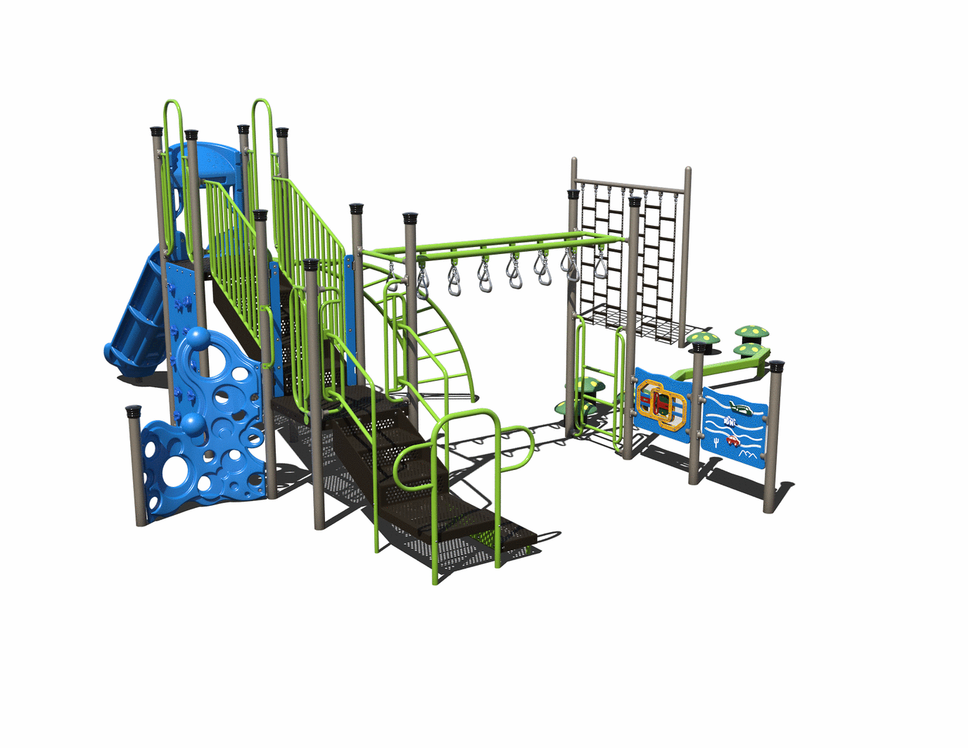 CW-0045 Commercial Modular Play Structure | Ages 5-12 | Capacity 25-30 (view 3)