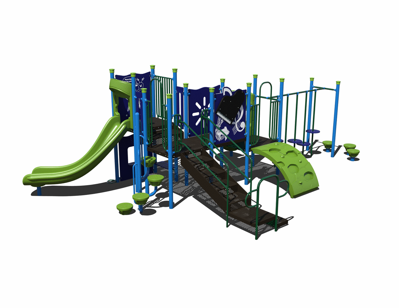 CW-0046 Commercial Modular Play Structure | Ages 5-12 | Capacity 32
