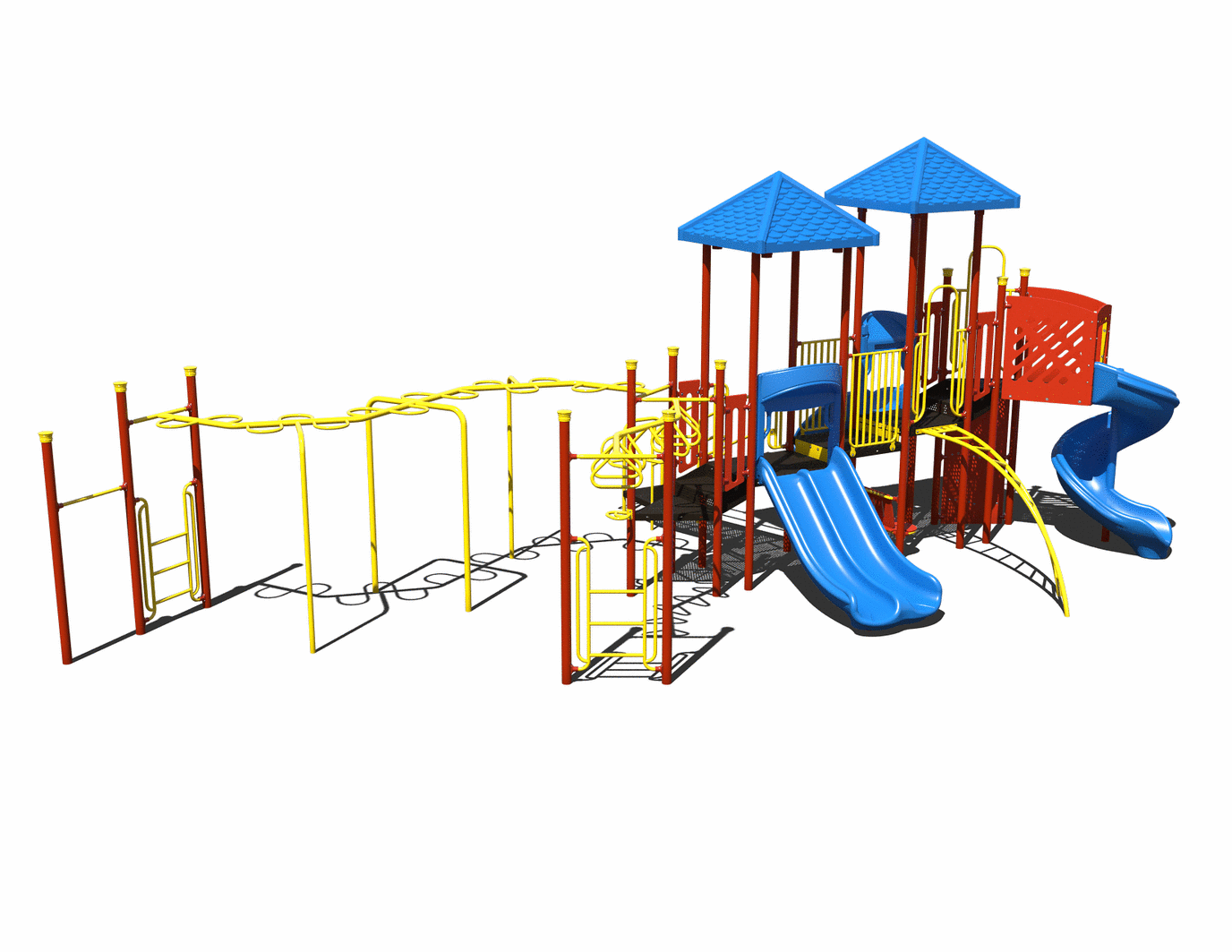 CW-0050-1 Commercial Modular Play Structure | Ages 5-12 | Capacity 38 (view 2)