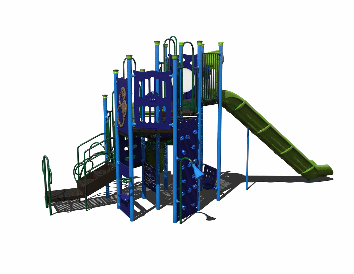 CW-0053 Commercial Modular Play Structure | Ages 5-12 | Capacity 36 (view 2)