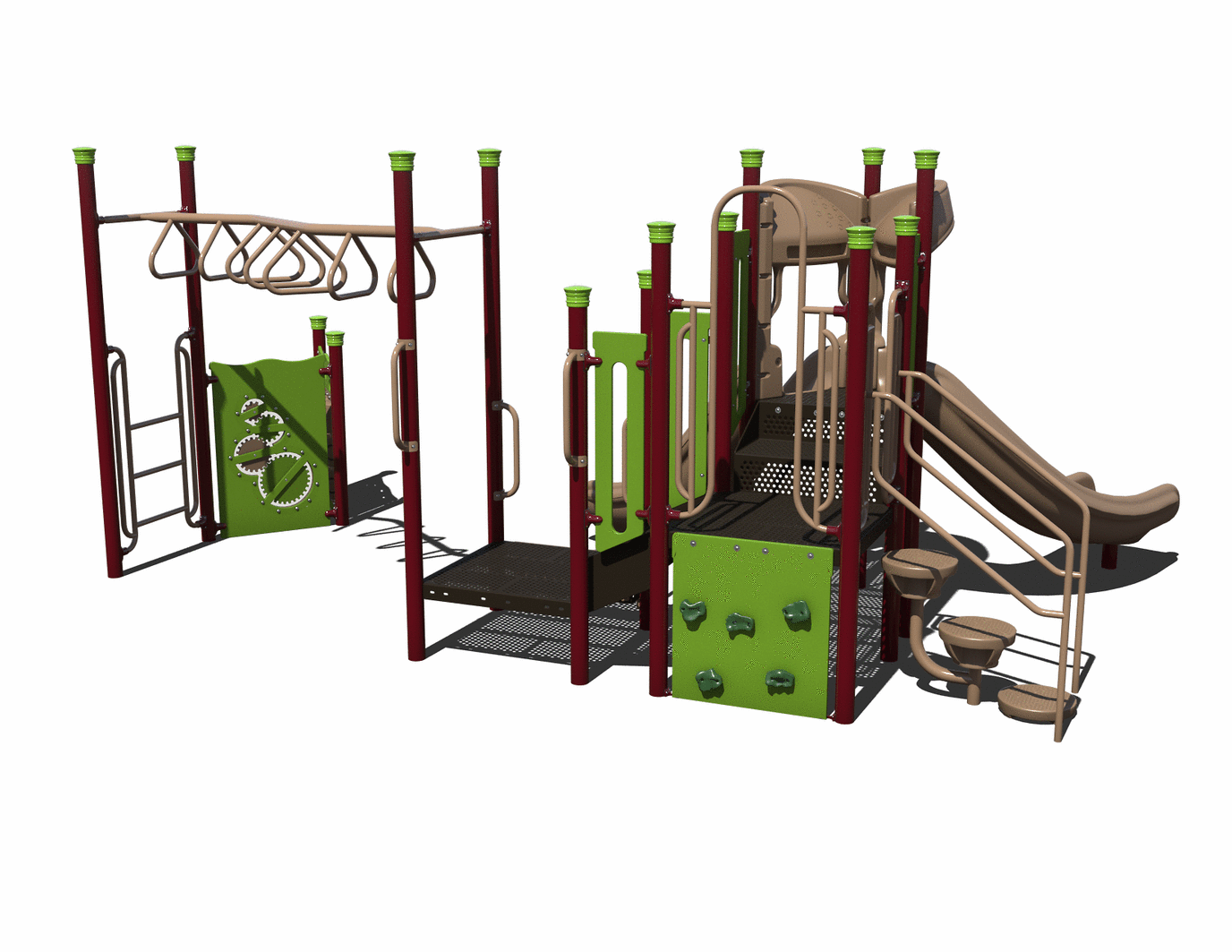 CW-0058 Commercial Modular Play Structure | Ages 5-12 | Capacity 28 (view 3)