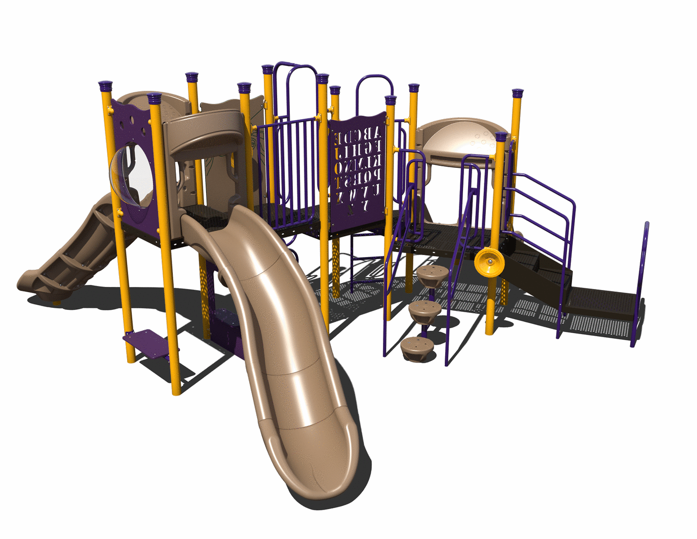 CW-0062 Commercial Modular Play Structure | Ages 2-12 | Capacity 30-35 (view 2)
