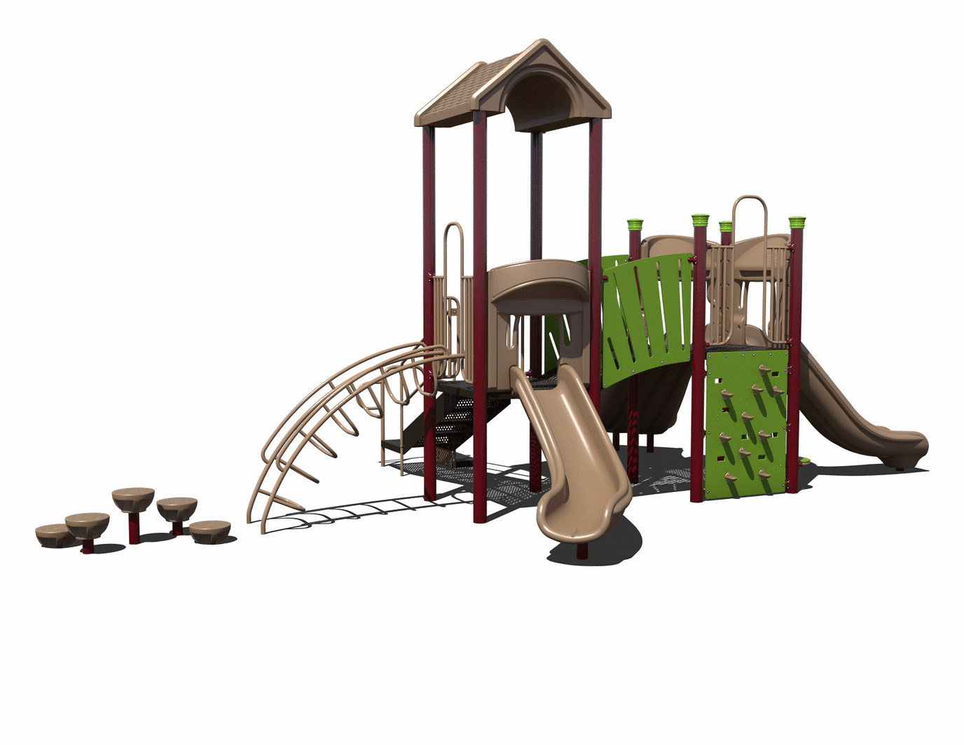 CW-0064-1 Commercial Modular Play Structure | Ages 5-12 | Capacity 20-25 (view 2)