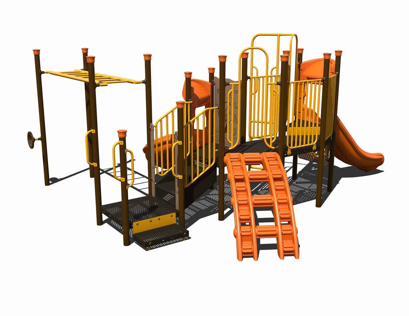 CW-0066 Commercial Modular Play Structure | Ages 5-12 | Capacity 34 (view 2)