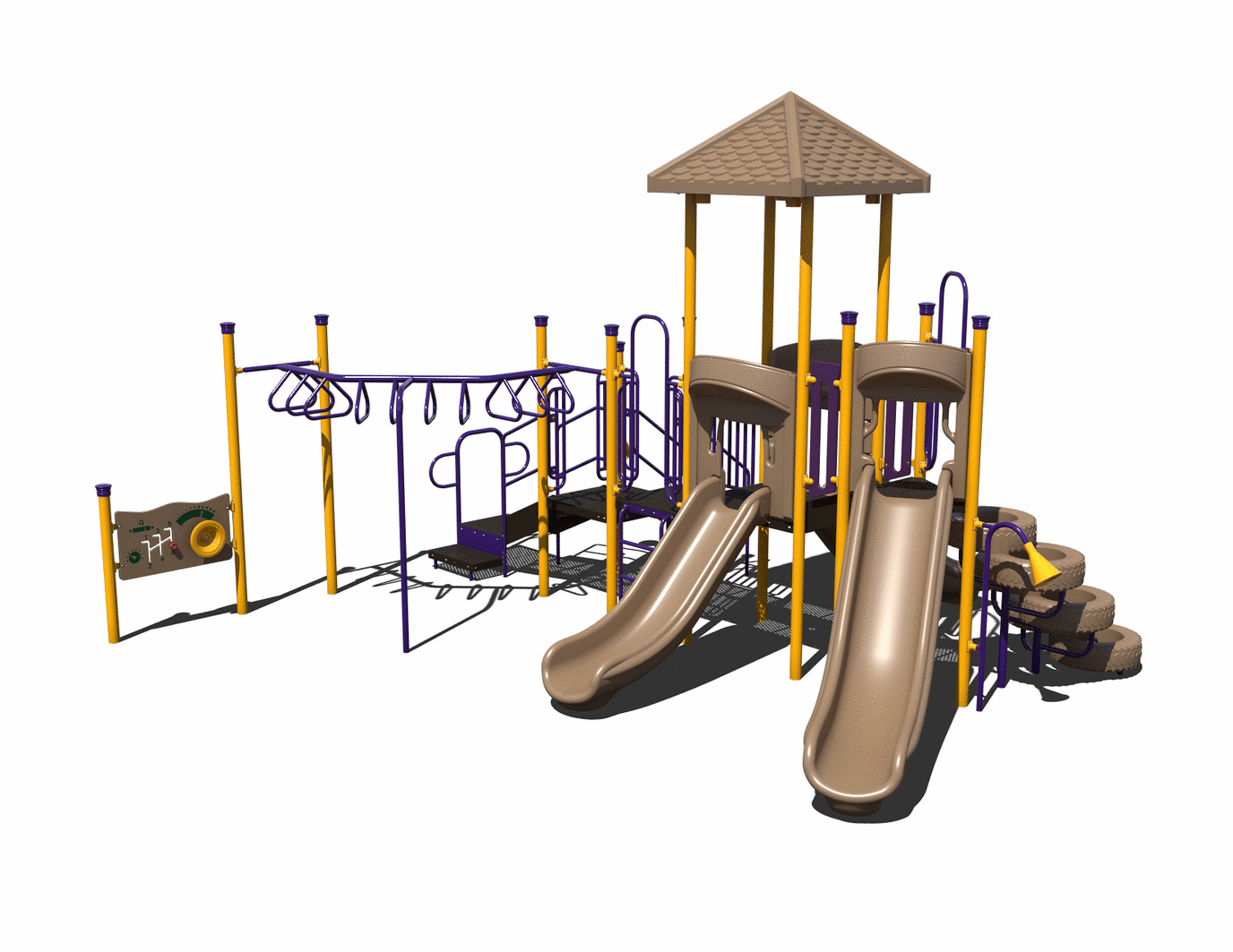CW-0067 Commercial Modular Play Structure | Ages 5-12 | Capacity 30-35 (view 2)