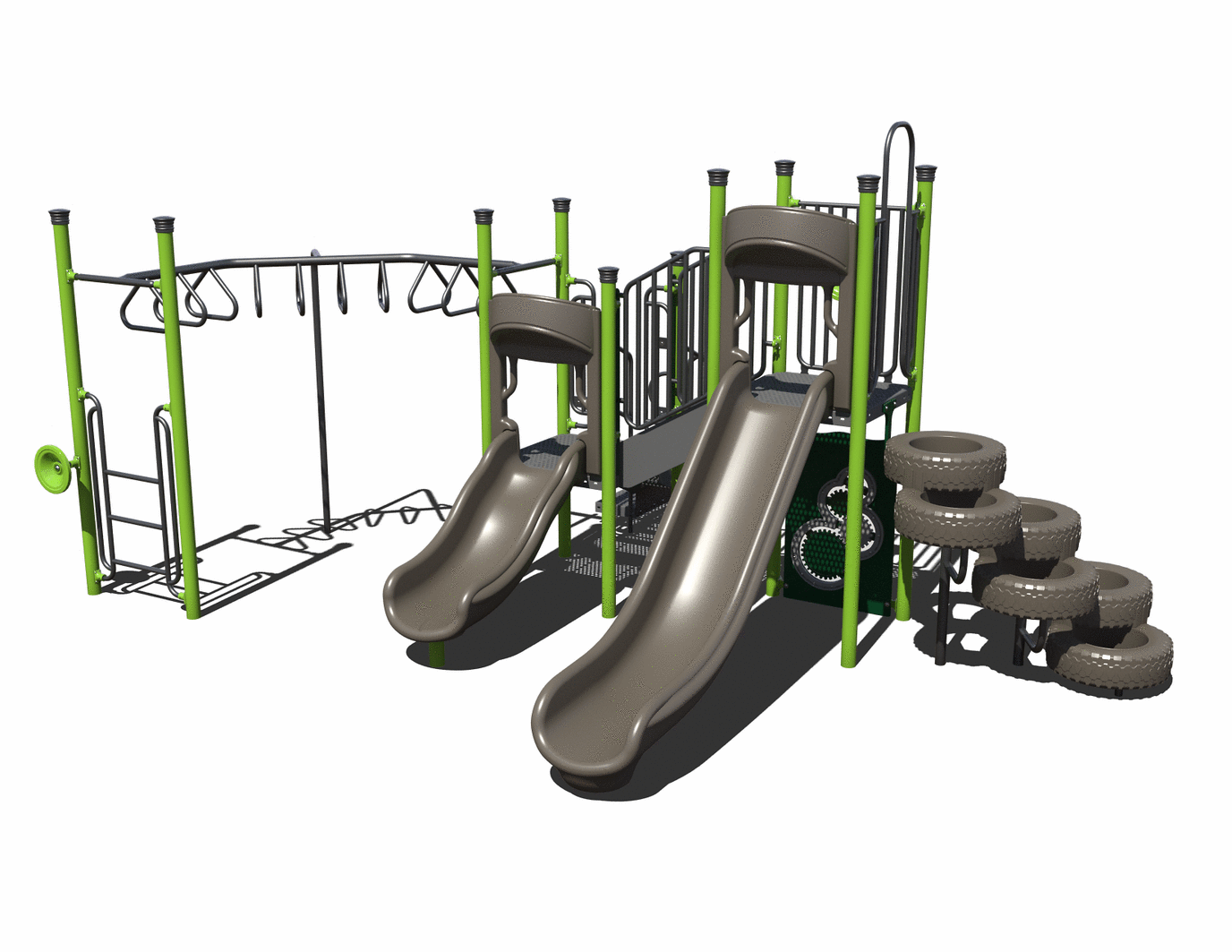 CW-0075 Commercial Modular Play Structure | Ages 5-12 | Capacity 20-25