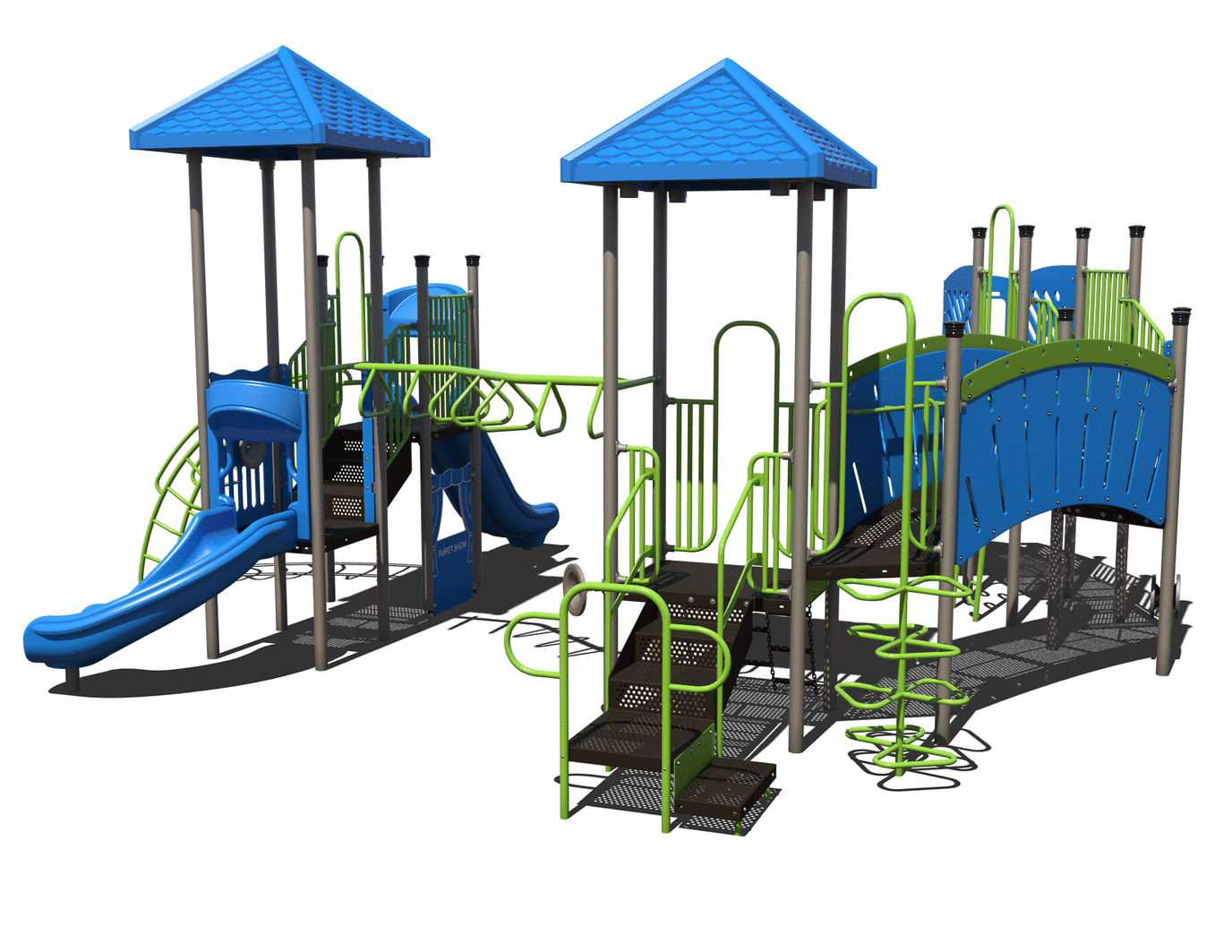 CW-0079 Commercial Modular Play Structure | Ages 5-12 | Capacity 36 (view 3)