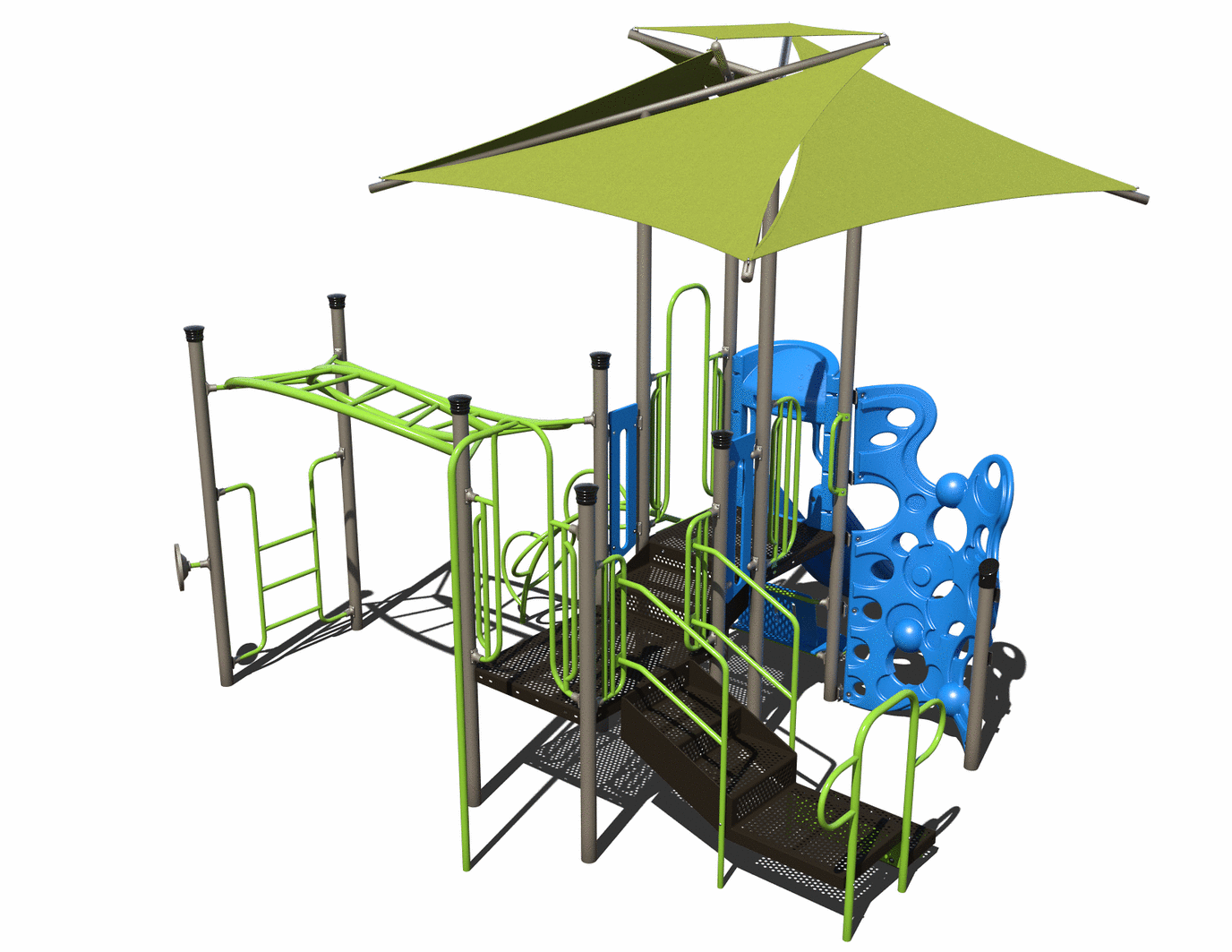 CW-0091-1 Commercial Modular Play Structure | Ages 5-12 | Capacity 21
