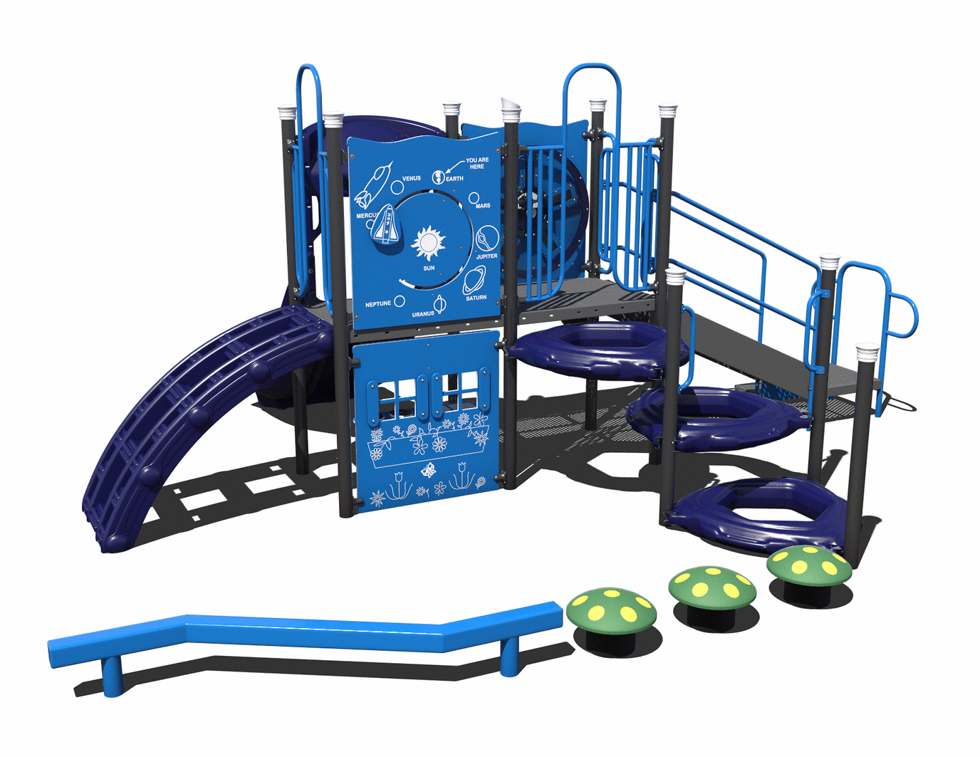 CW-0092 Commercial Modular Play Structure | Ages 2-12 | Capacity 20-25 (view 2)