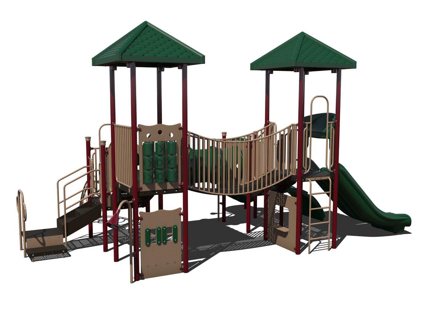 CW-0093 Commercial Modular Play Structure | Ages 2-12 | Capacity 34 (view 2)