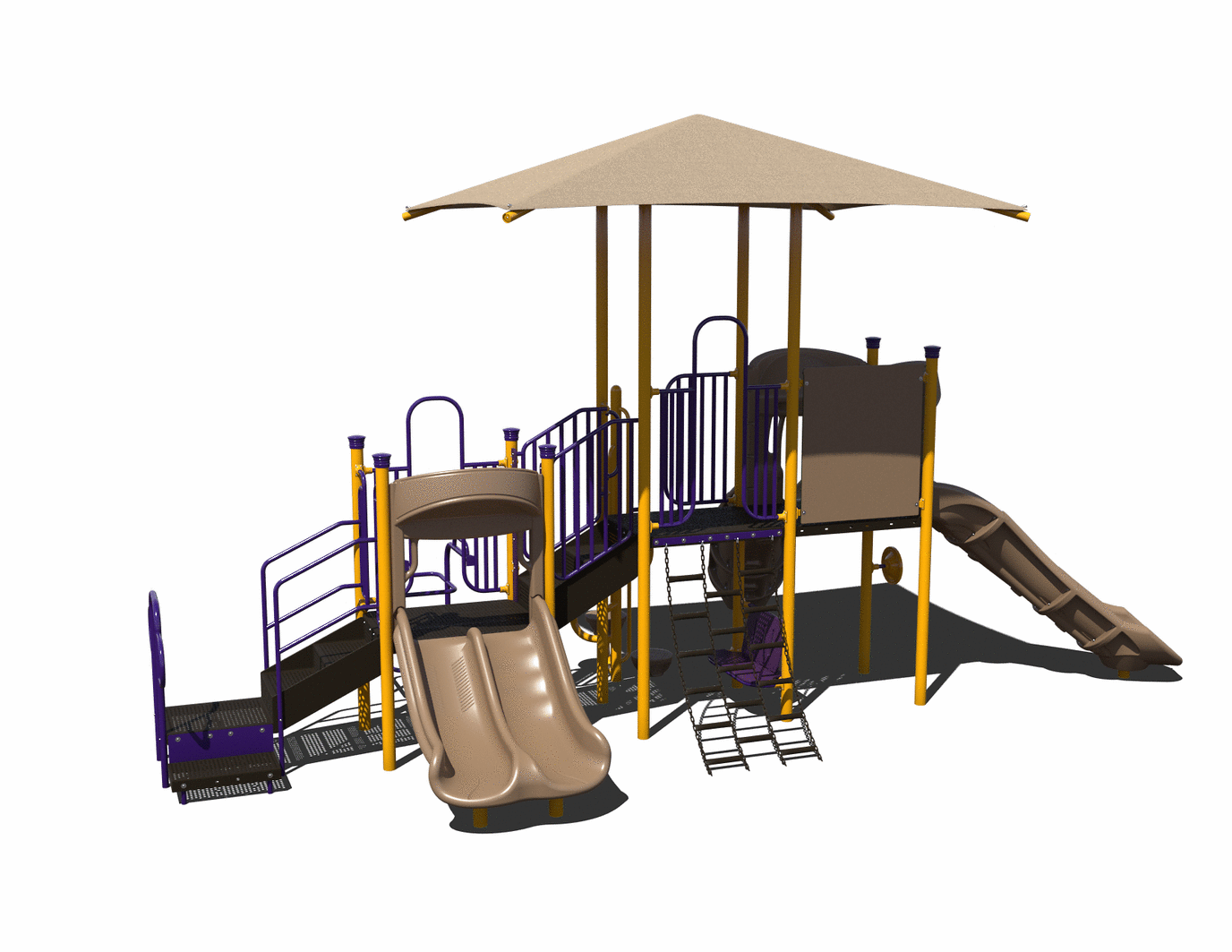 CW-0095 Commercial Modular Play Structure | Ages 2-12 | Capacity 32 (view 3)