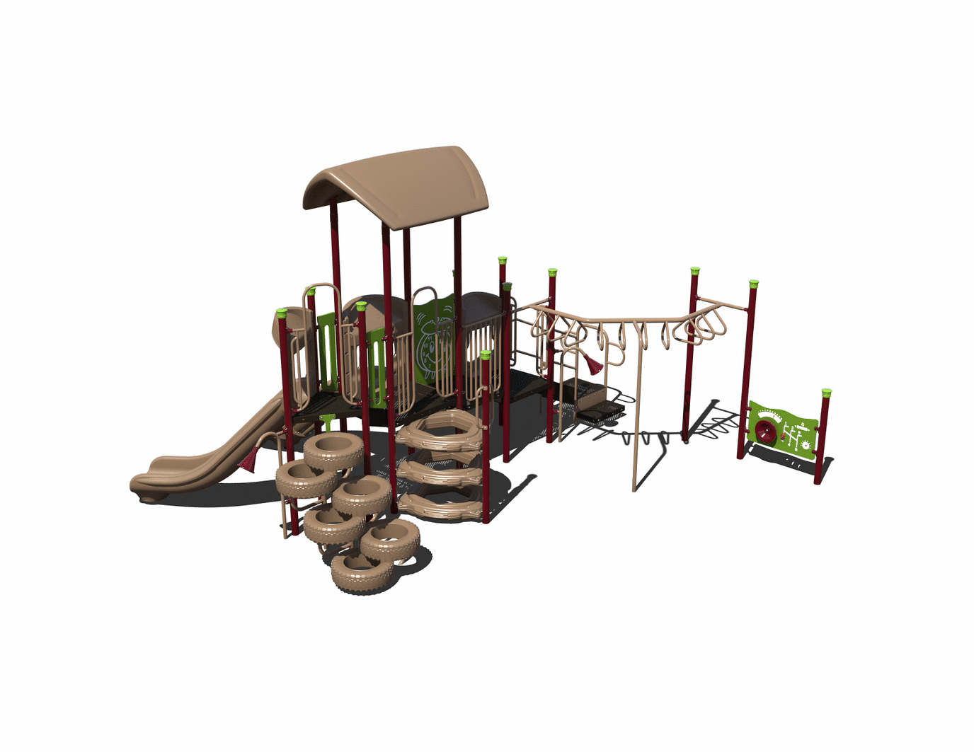 CW-0106-1 Commercial Modular Play Structure | Ages 5-12 | Capacity 34