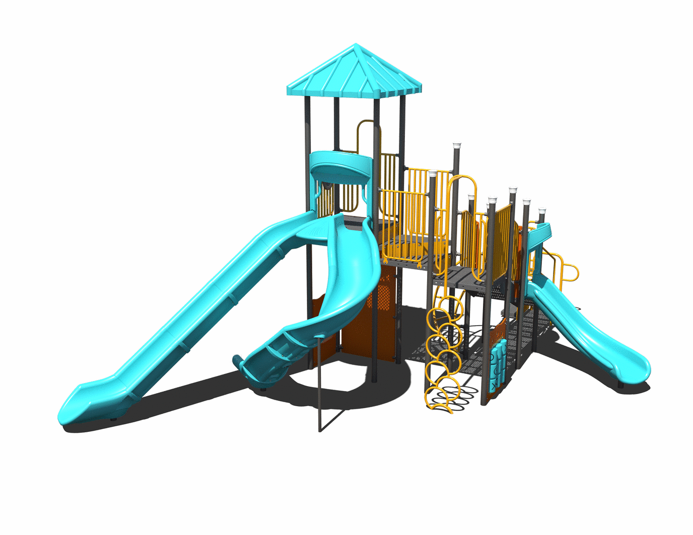 CW-0107 Commercial Modular Play Structure | Ages 5-12 | Capacity 30-35