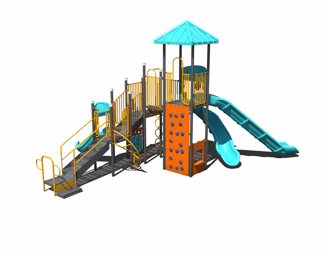 CW-0107 Commercial Modular Play Structure | Ages 5-12 | Capacity 30-35 (view 2)