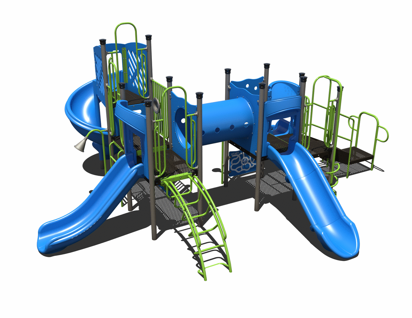 CW-0109 Commercial Modular Play Structure | Ages 5-12 | Capacity 38