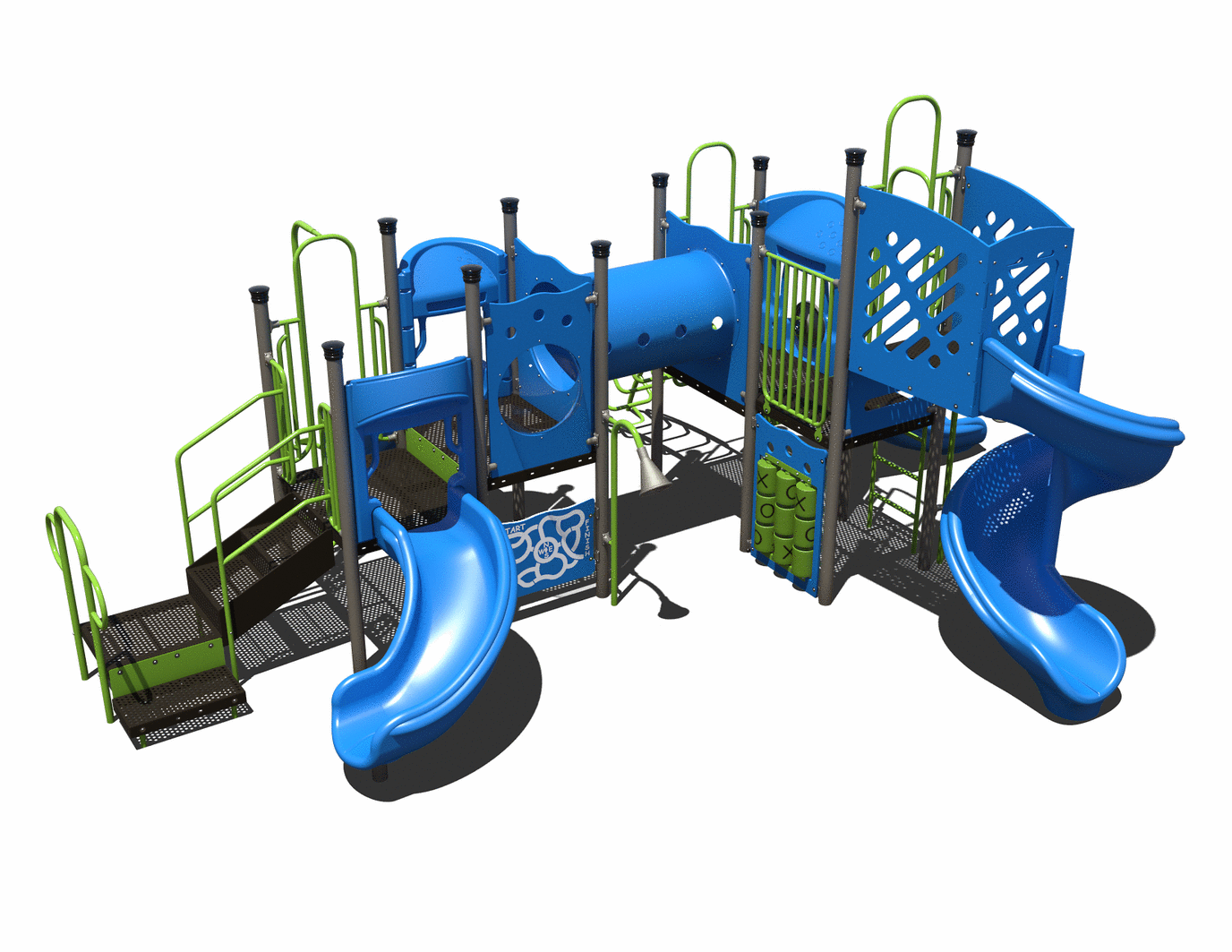 CW-0109 Commercial Modular Play Structure | Ages 5-12 | Capacity 38 (view 2)