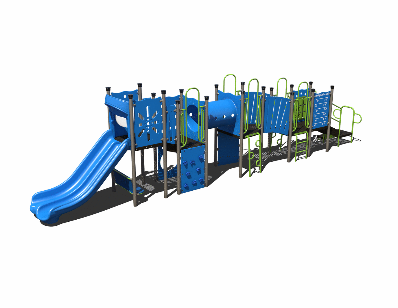 CW-0110 Commercial Modular Play Structure | Ages 2-12 | Capacity 45