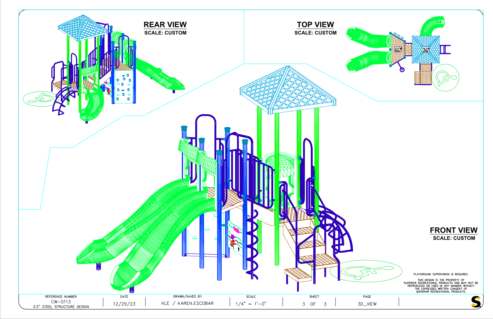 CW-0113 Commercial Modular Play Structure | Ages 2-12 | Capacity 26 (view 3)
