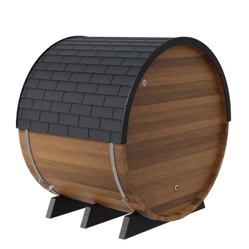 Finnmark Cedar Combination Barrel Sauna FD-6 | Infrared and Traditional, 4-Person (view 2)