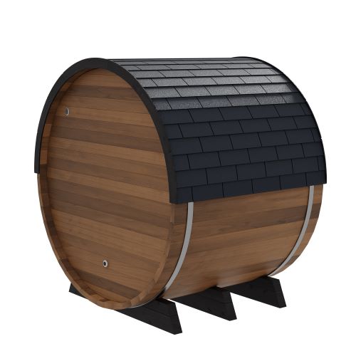 Finnmark Cedar Combination Barrel Sauna FD-6 | Infrared and Traditional, 4-Person (view 3)