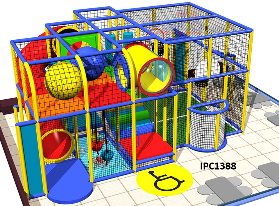 IPC1338 Commercial Indoor Play Structure | 21' x 16' x 11'H