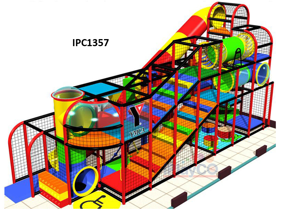IPC1357 Commercial Indoor Play Structure | 36' x 12' x 18' 10