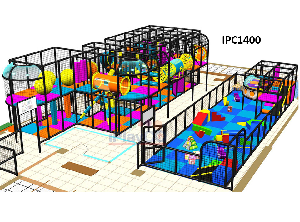 IPC1400 Indoor Toddler Play Structure | 48' x 22' x 13'-9"H