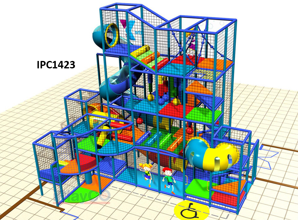IPC1423 Commercial Indoor Play Structure | 28' x 16' x 27'H