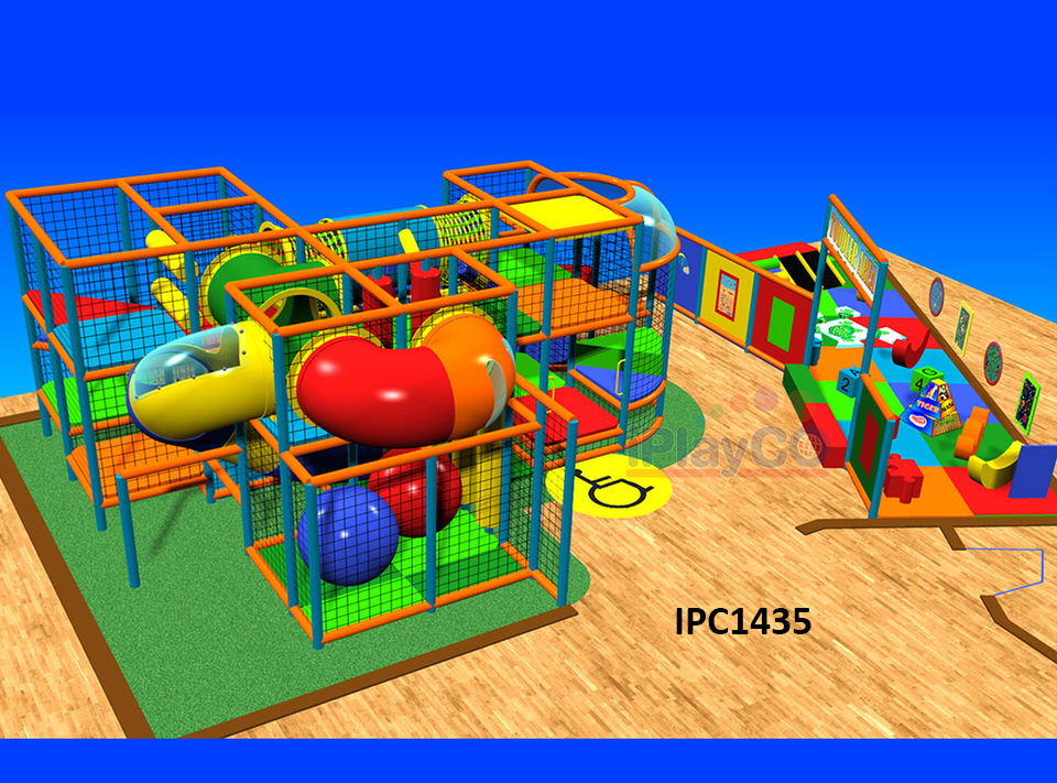 IPC1435 Commercial Indoor Play Structure | 24' x 19'-10"