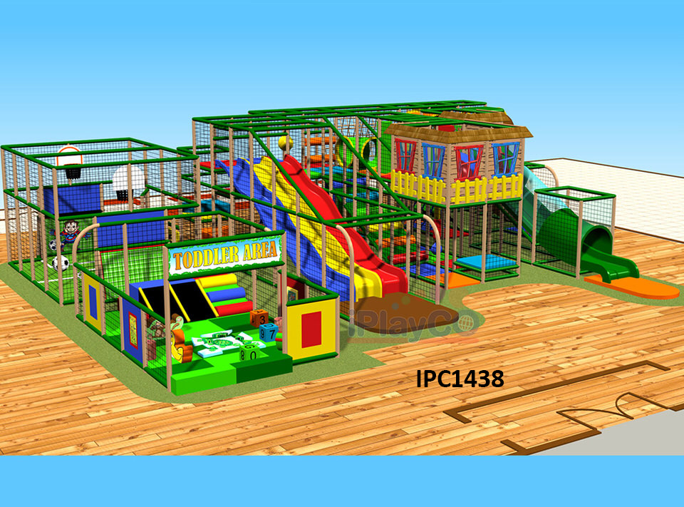 IPC1438 Themed Indoor Play Structure | 36' x 40' x 18'H
