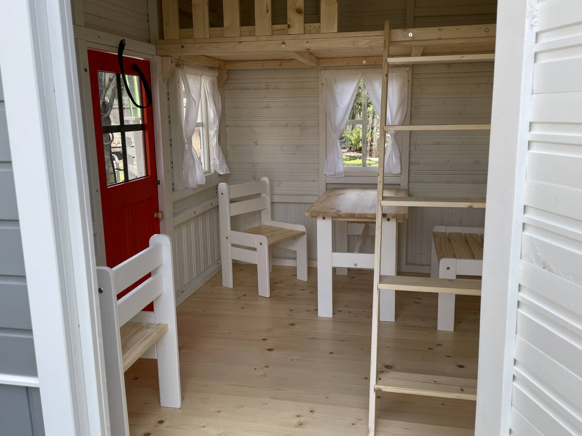 Kids Cave 6x8 Superhero Wooden Playhouse with Loft (view 5)