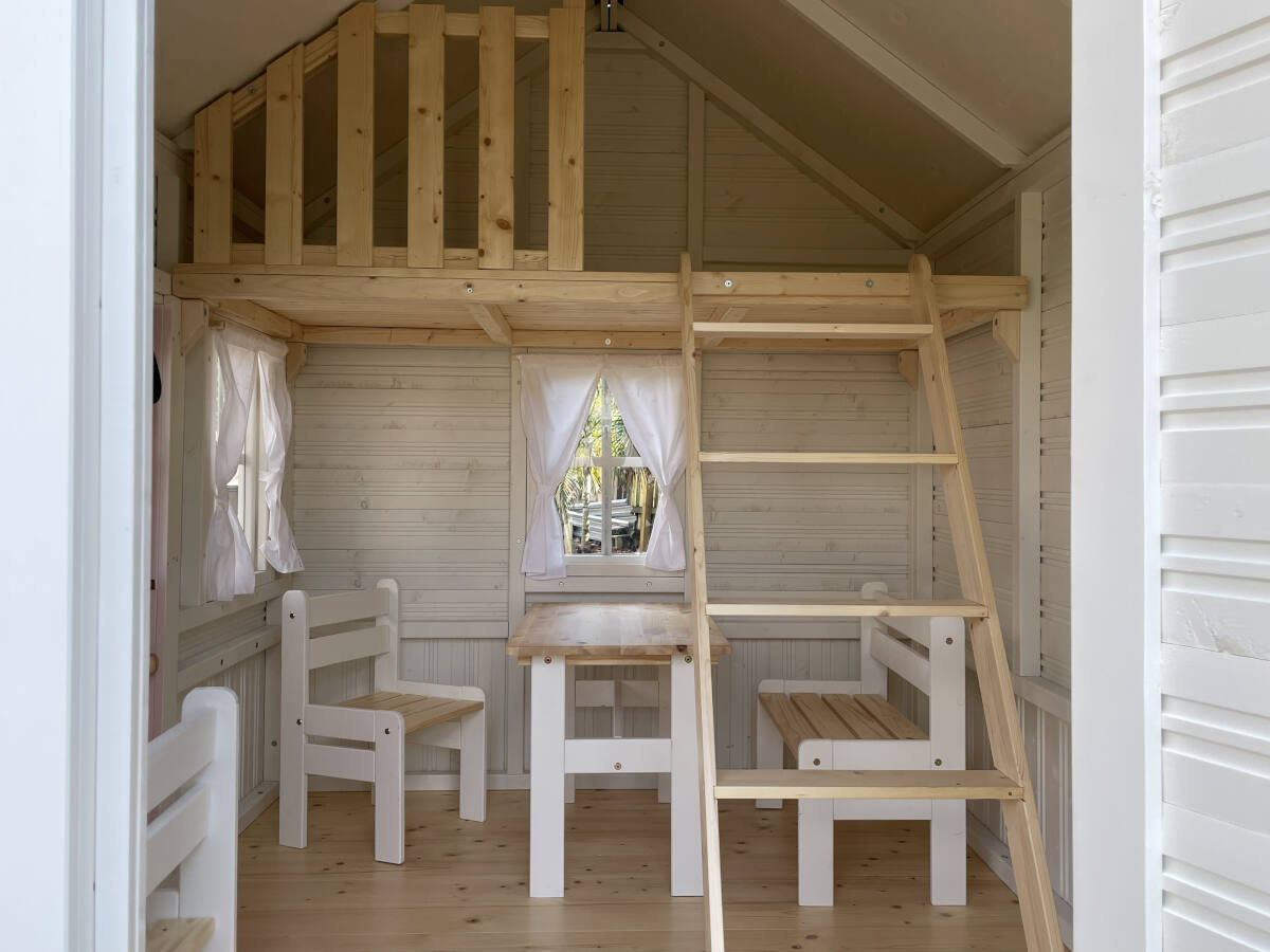Kids Cave 6x8 Superhero Wooden Playhouse with Loft (view 6)