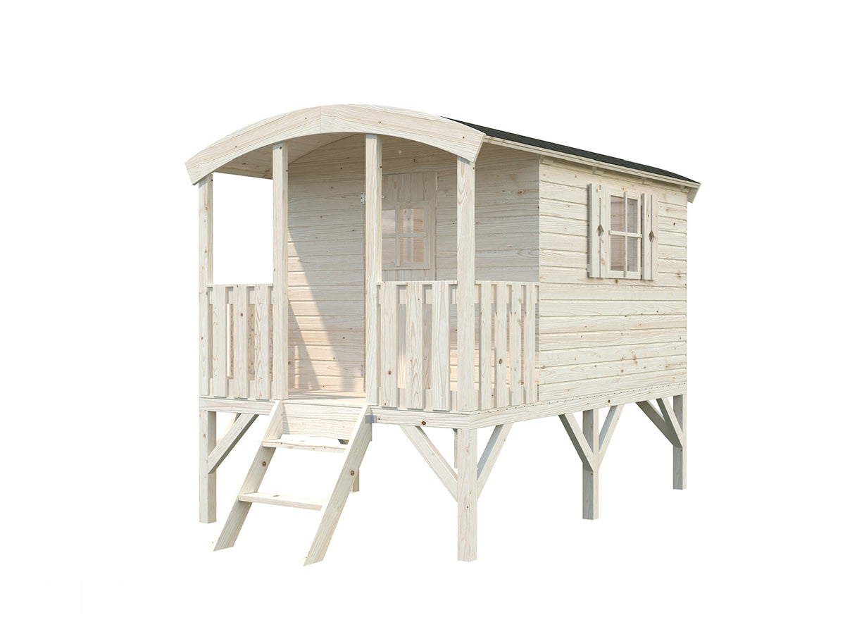 Little Bungalow DIY Wooden Playhouse Kit on Stilts